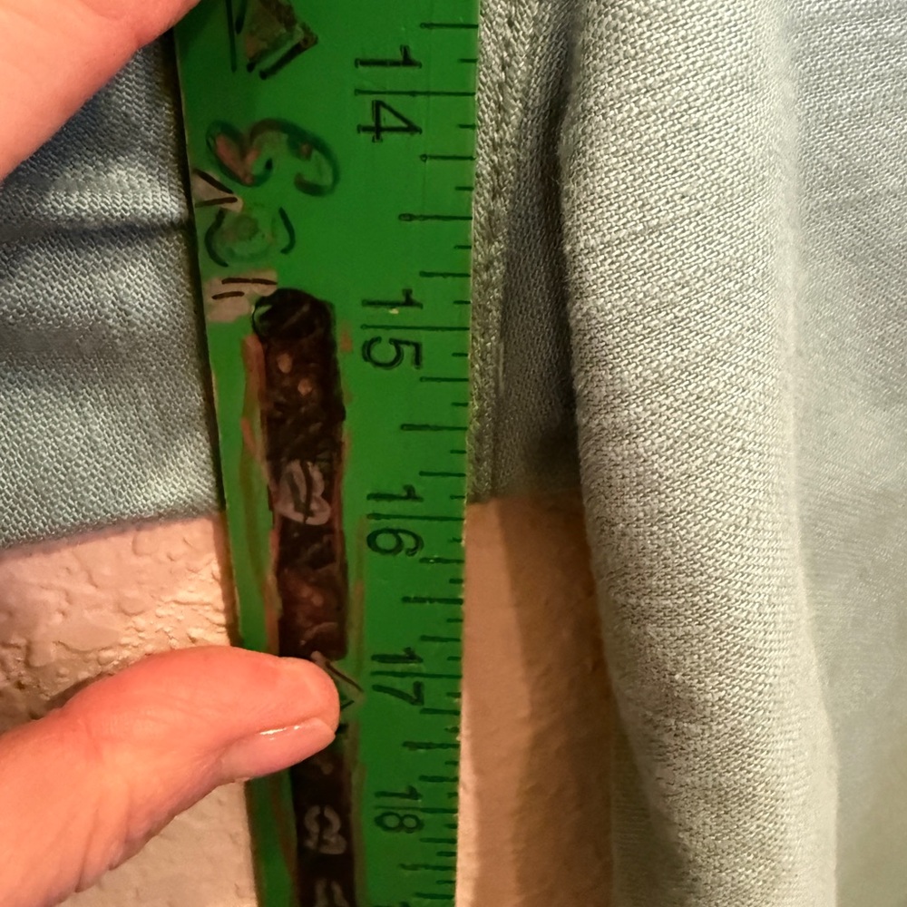 J. Crew Re-Imagined Seafoam Green Paperbag Pants with Tie Belt Cotton Sz 14 - Picture 13 of 14
